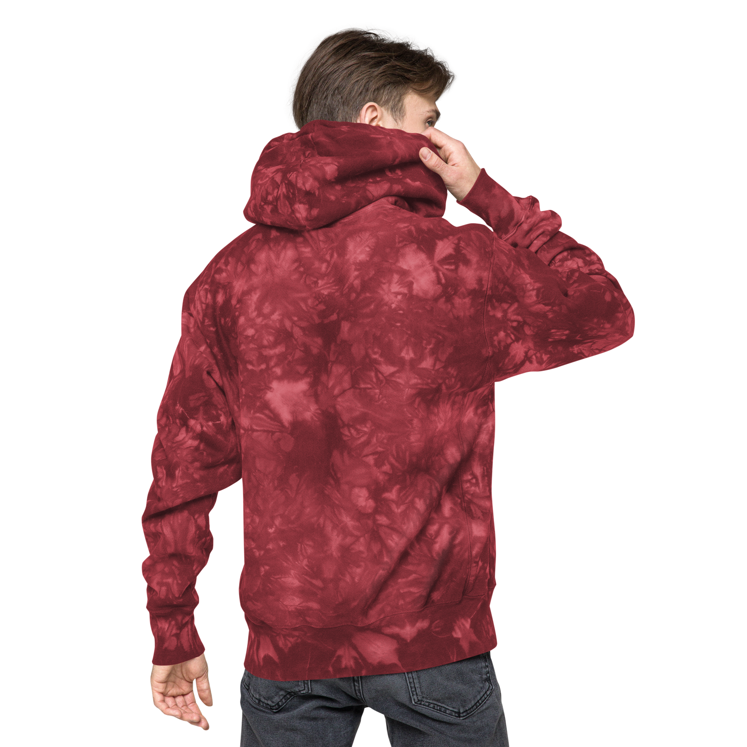 The Crimson Chaos Xset x Champion Embroidered hoodie