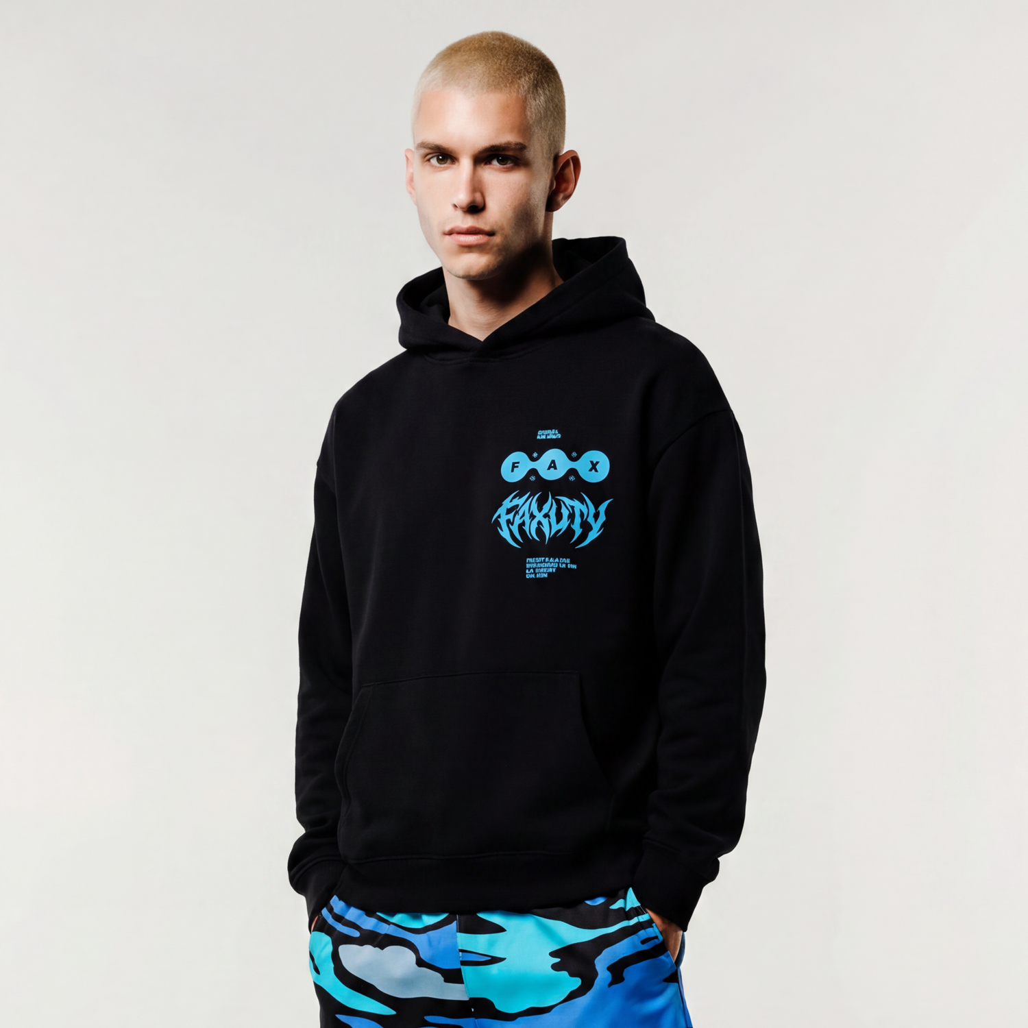 Fax Never Fold Hoodie (Black)