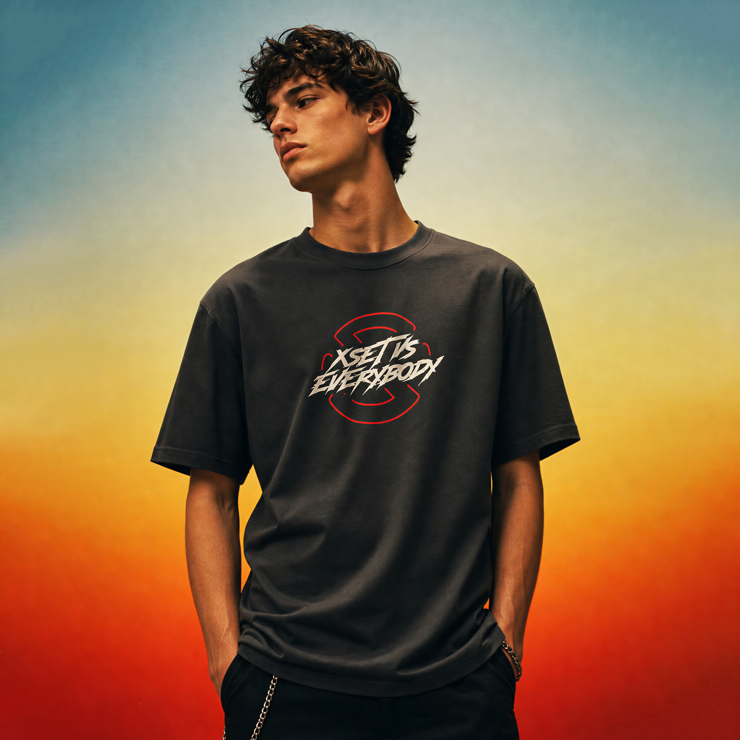 XSET VS Everybody Tee (Faded Grey)