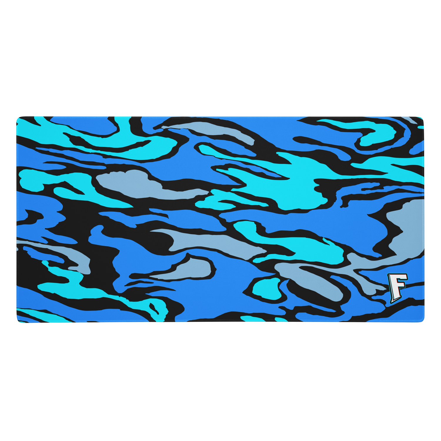 Fax Phantom Blue Camo Gaming mouse pad 36" x 18"