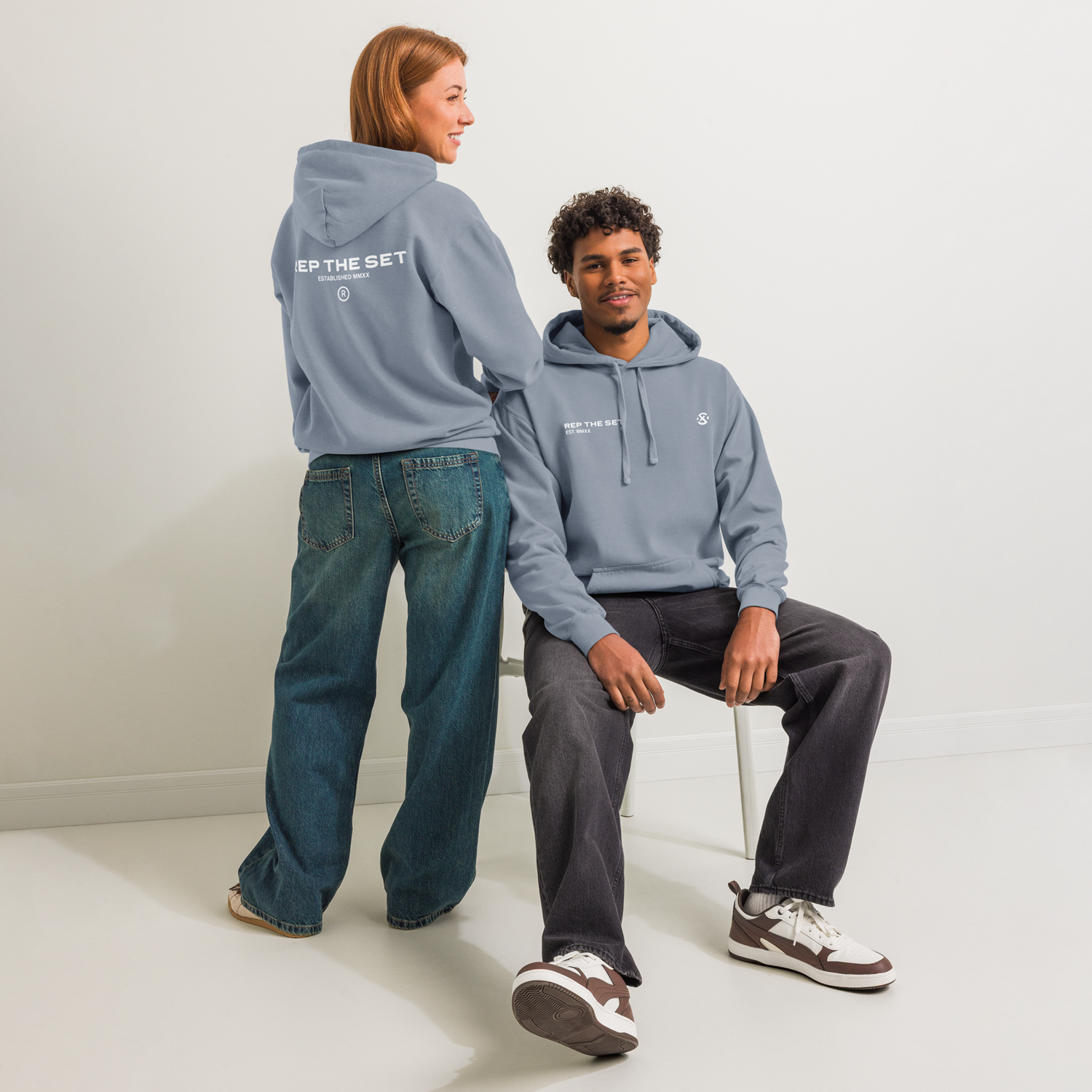 XSET New Core Hoodie - Faded Blue