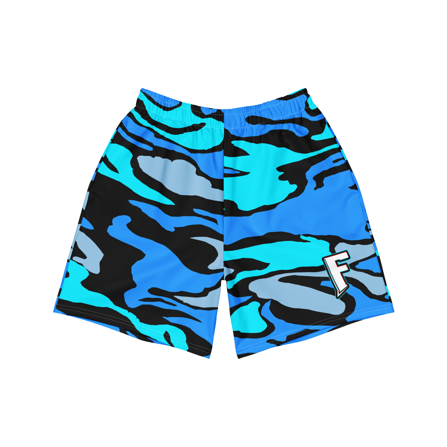 Fax Phantom Blue Camo Athletic Shorts