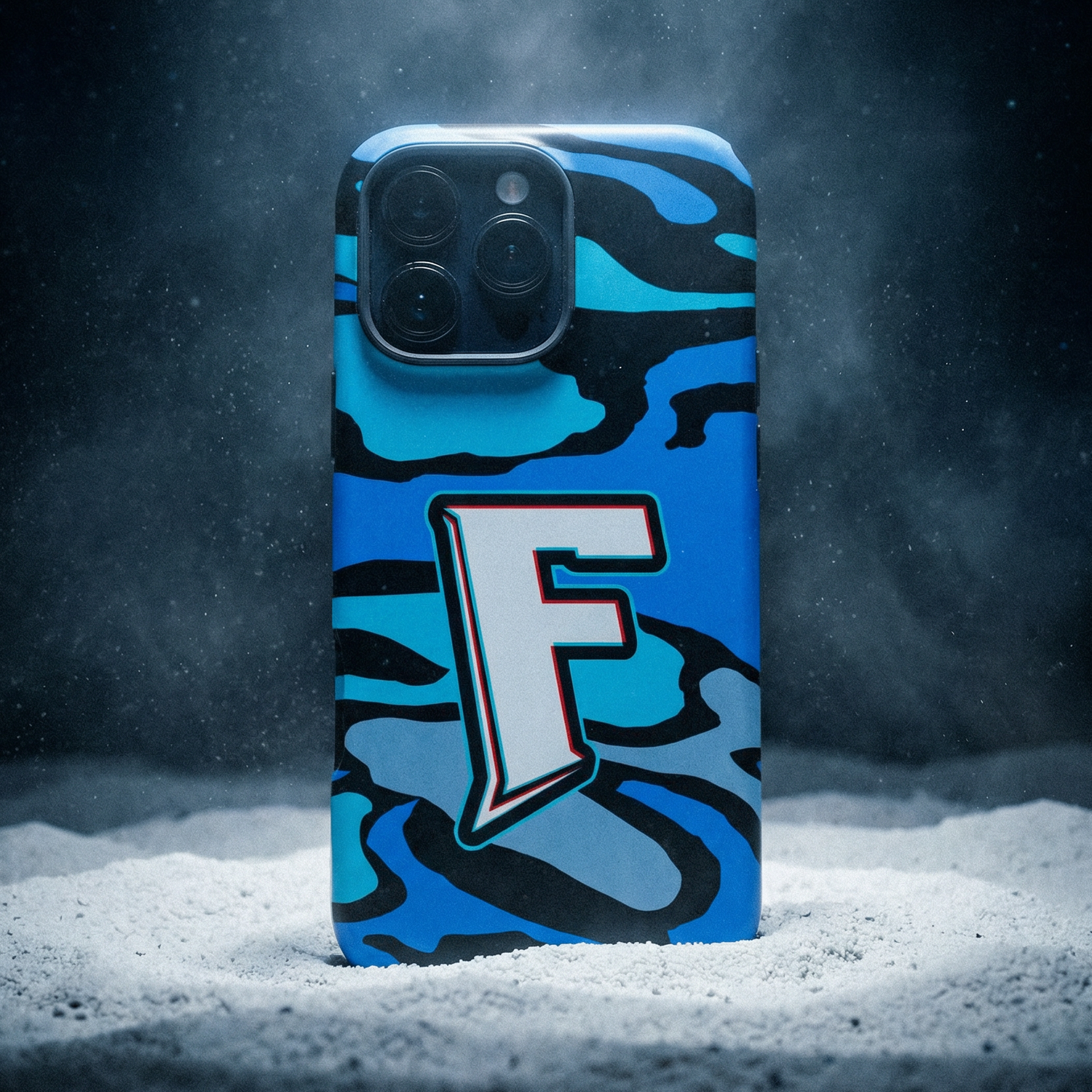 Fax Phantom Blue Camo iPhone® Case