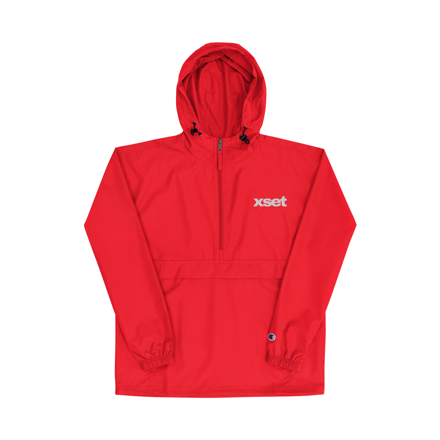 XSET Embroidered Champion Packable Jacket - Red