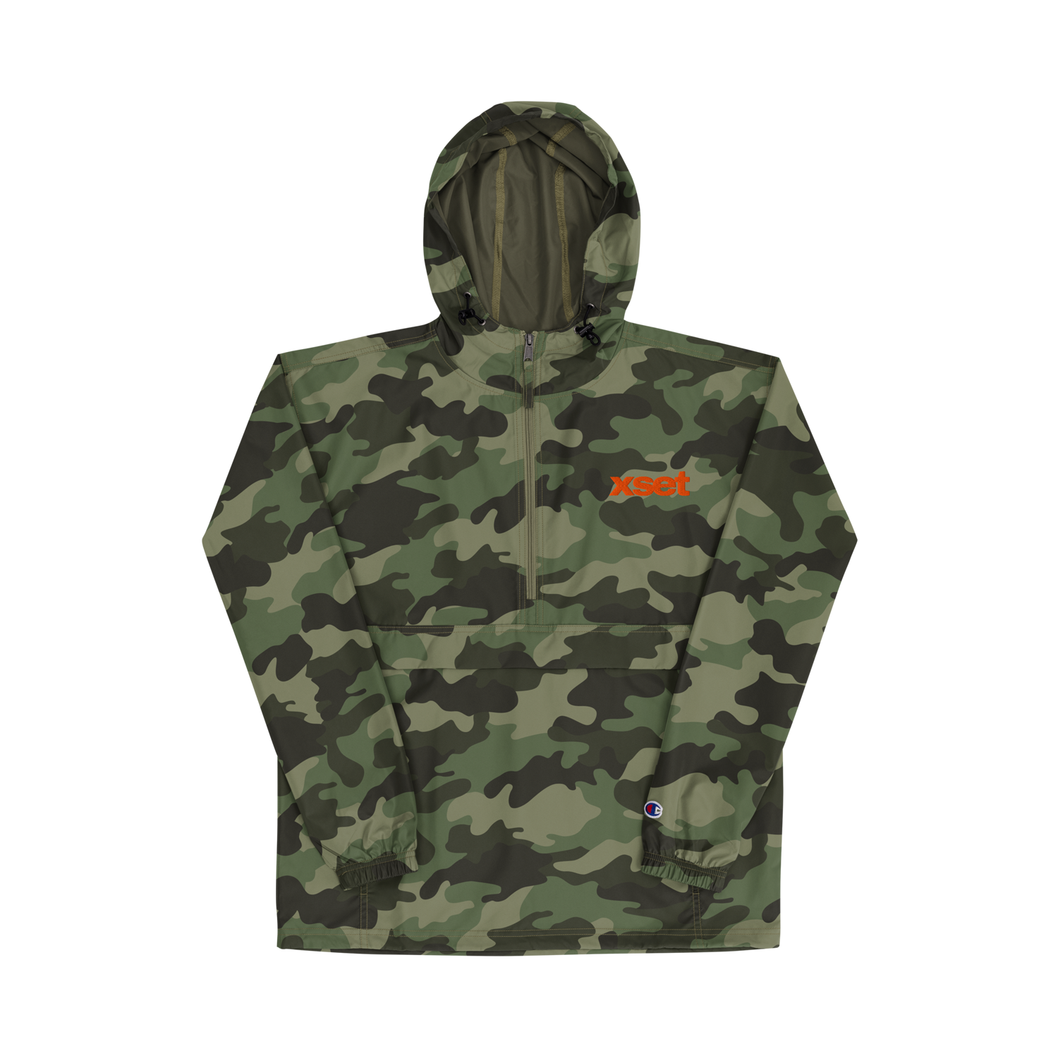 XSET Embroidered Champion Packable Jacket - Camo