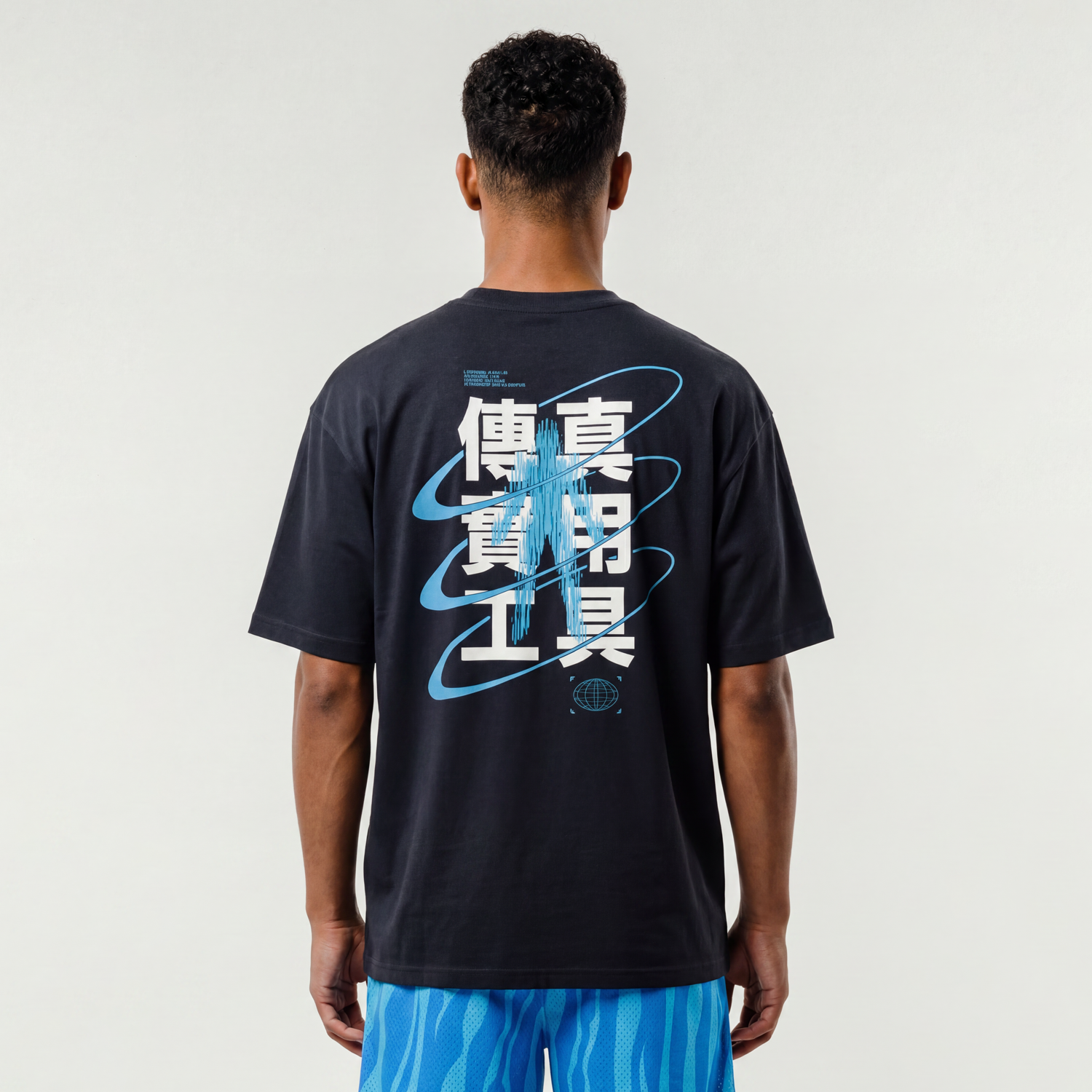 Fax Worldwide SS Tee (Navy)