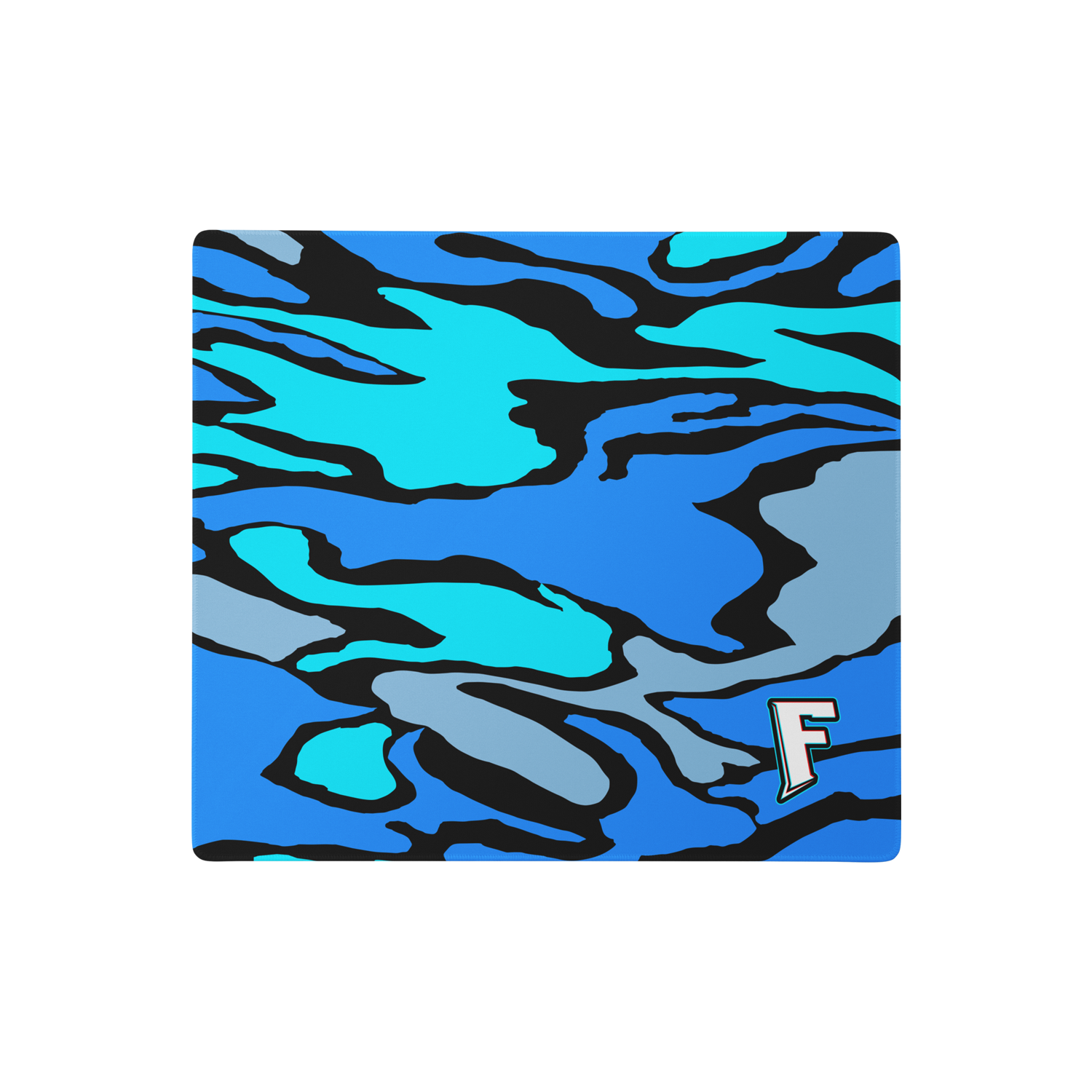 Fax Phantom Blue Camo Gaming mouse pad 18" x 16"