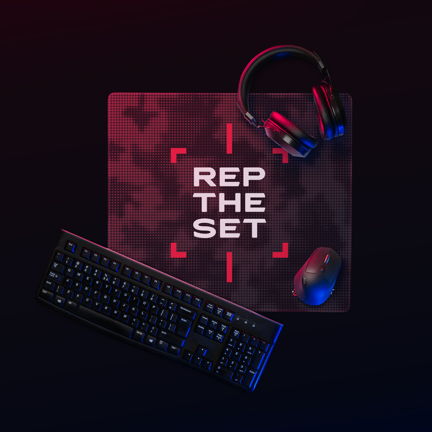 The Locked In Gaming Mousepad 18"x16"
